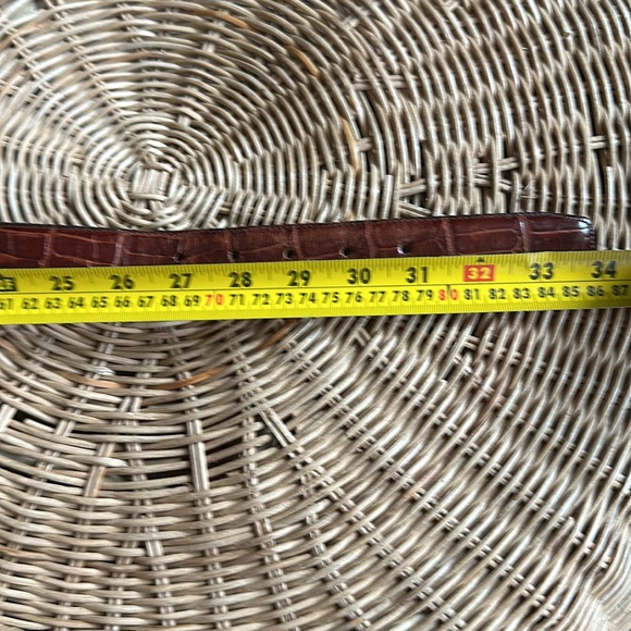 Vintage Banana Republic brown alligator/crocodile (?) leather belt - Picture 5 of 5